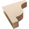 Ekena Millwork 9"W x 36"D x 36"H Thin Newport Rough Cedar Woodgrain TimberThane Corbel, Primed Tan CORUR09X36X36NEWRCPR - alternate 5
